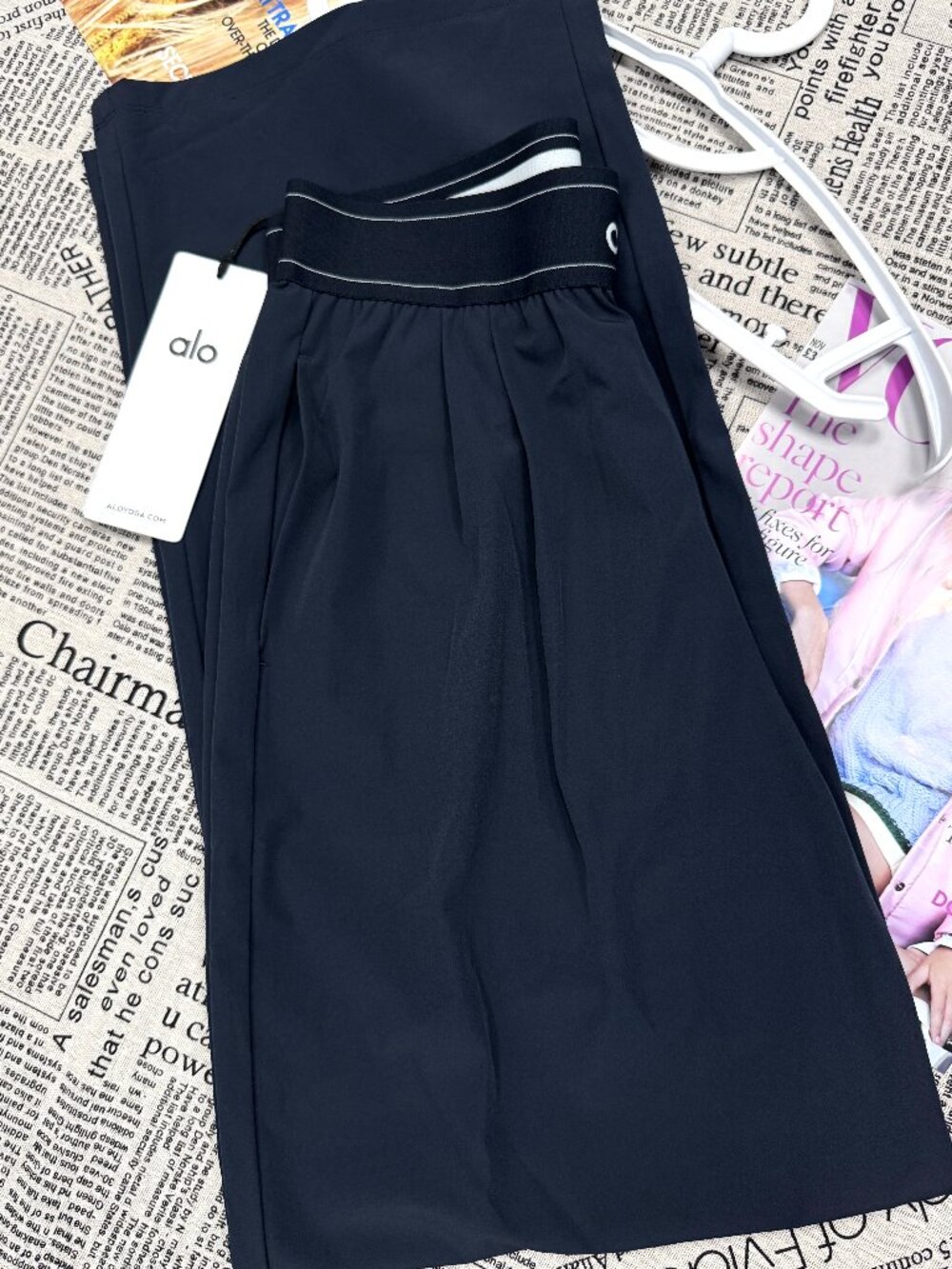 NWT ALO Yoga Straight-leg Pants Navy Blue (Regular) 30-inches 💙 Suit Up Trouser - Picture 6 of 9